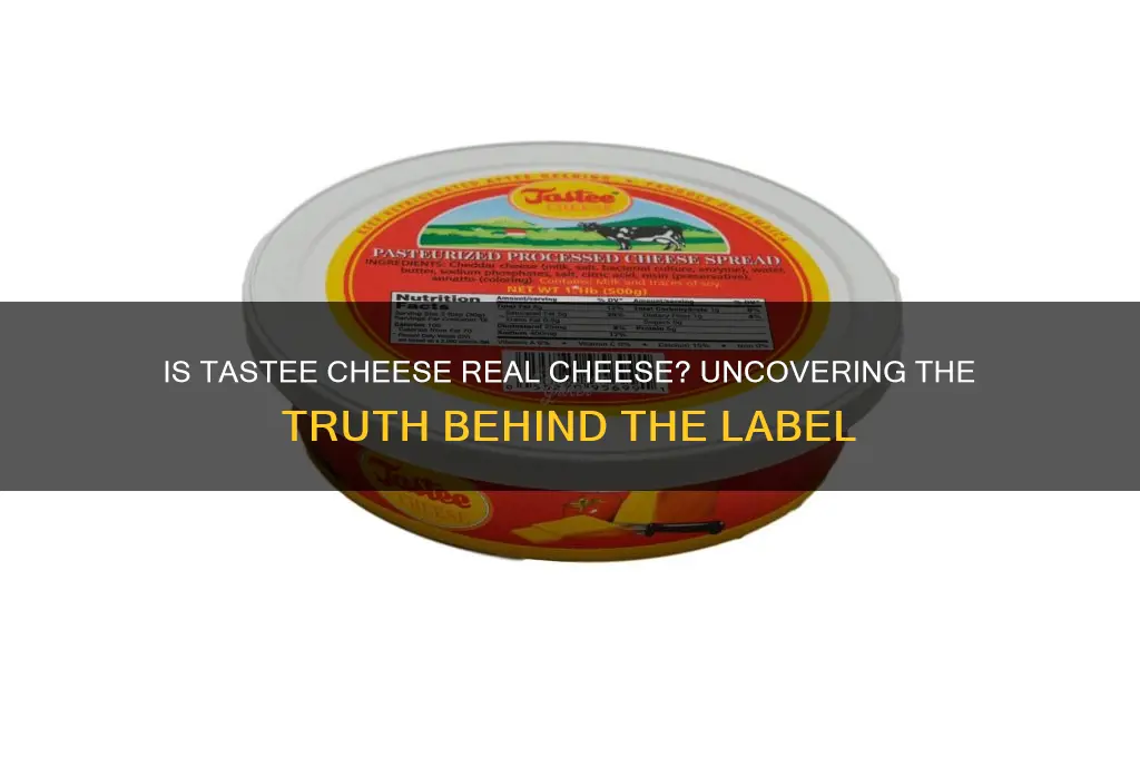 is tastee cheese real cheese