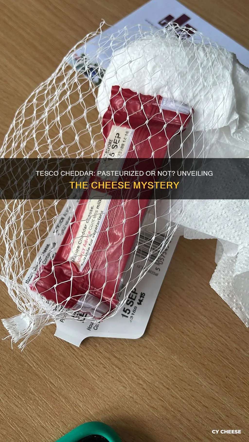 is tesco cheddar cheese pasteurized