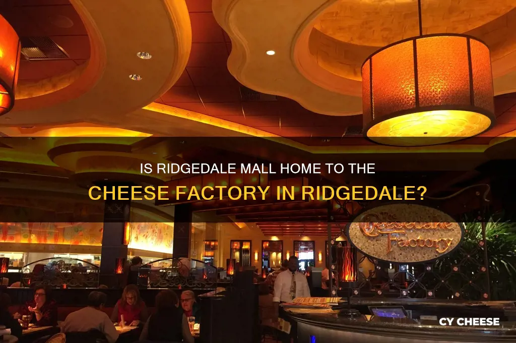 is the cheese factory in ridgedale located in ridgedale mall