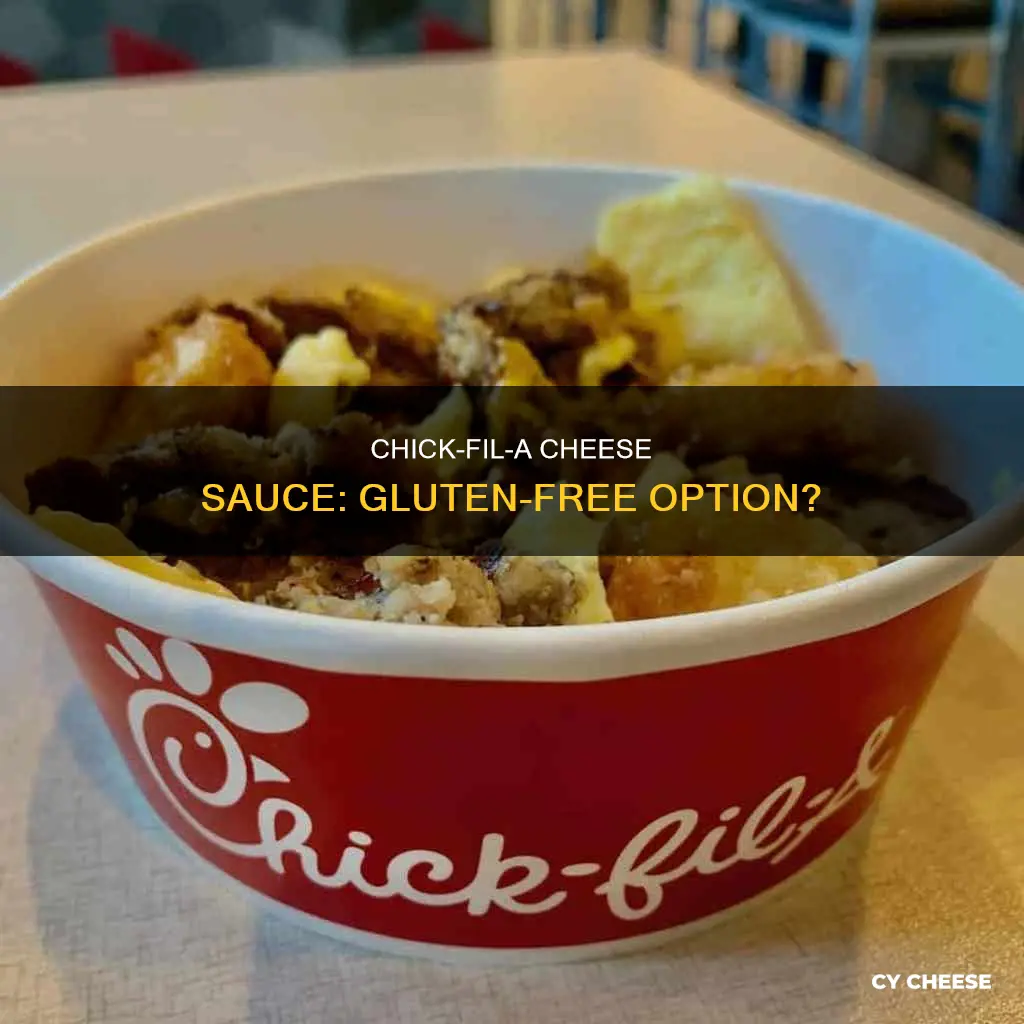is the cheese sauce at chick fil a gluten free