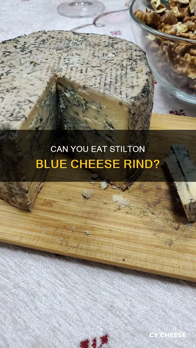 is the crust of stilton blue cheese edible