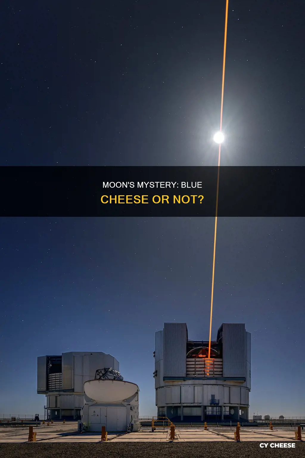 is the moon made of blue cheese yes or no