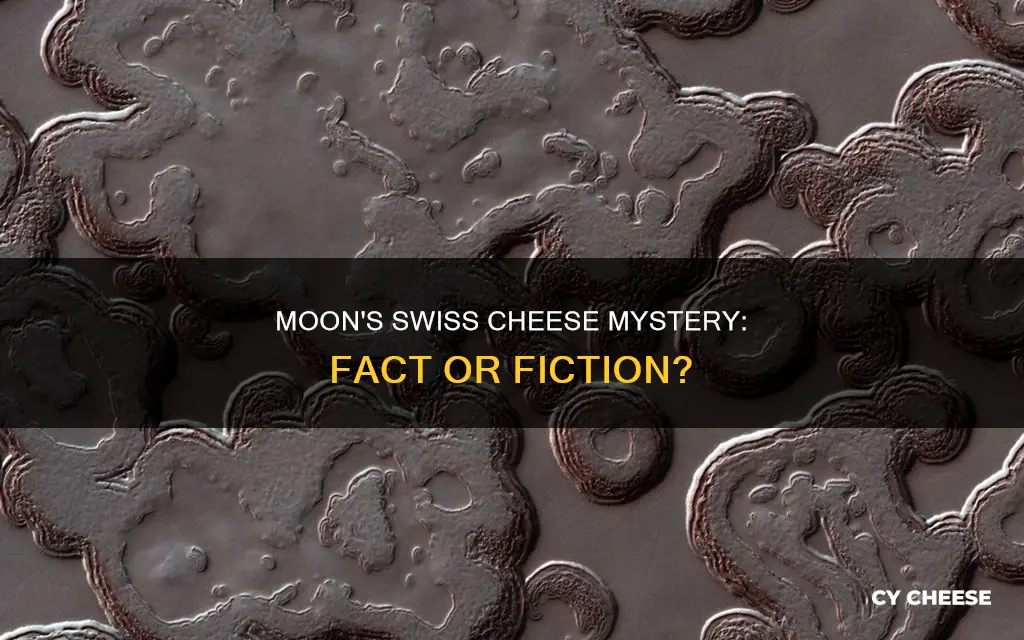 is the moon made of swiss cheese