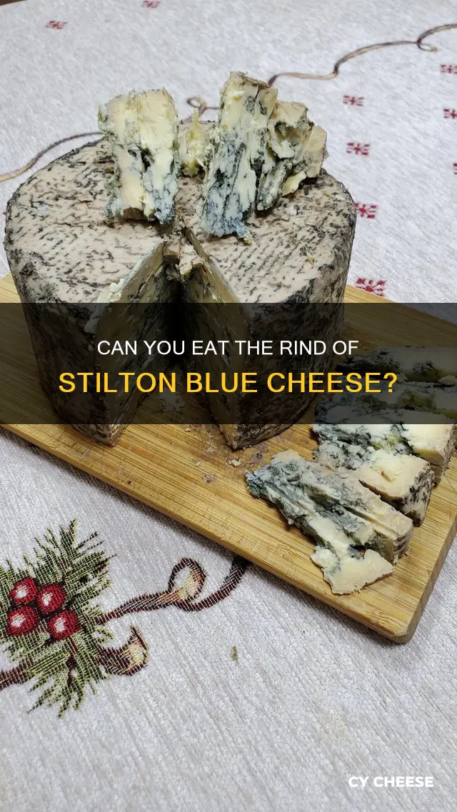 is the rind of stilton blue cheese edible