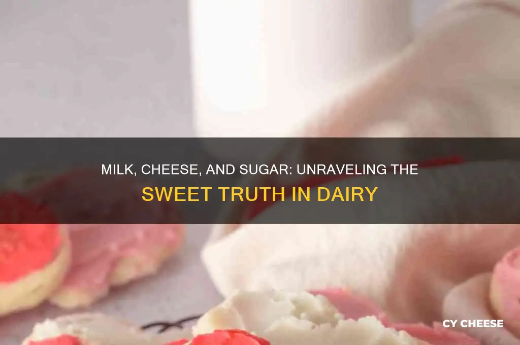 is the same sugar in milk in cheese