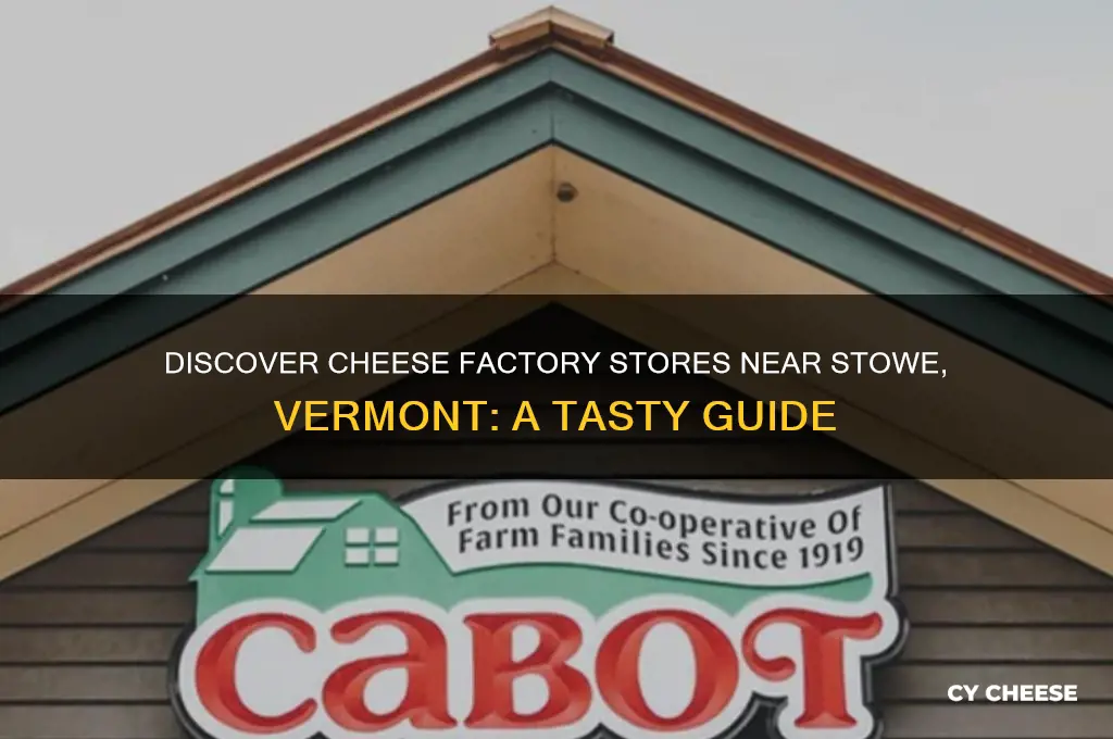 is there a cheese factory store near stowe vermont