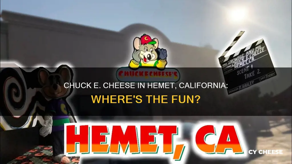 is there a chuck e cheese in hemet california