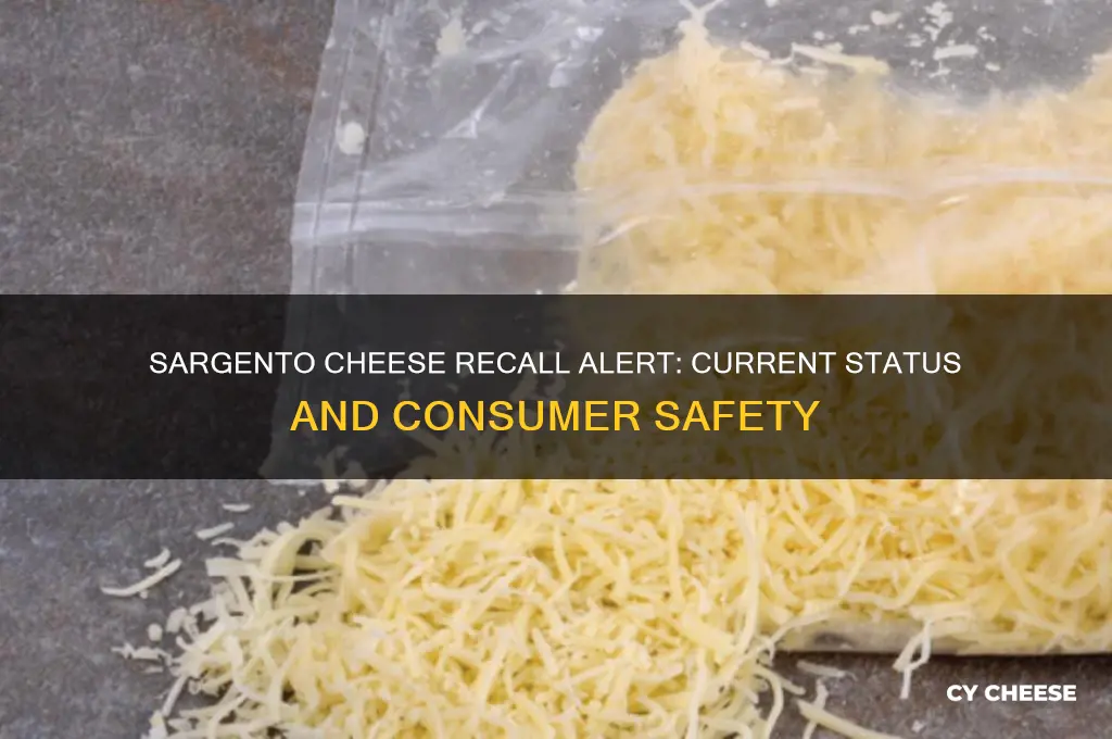 is there a current recall on sargento cheese