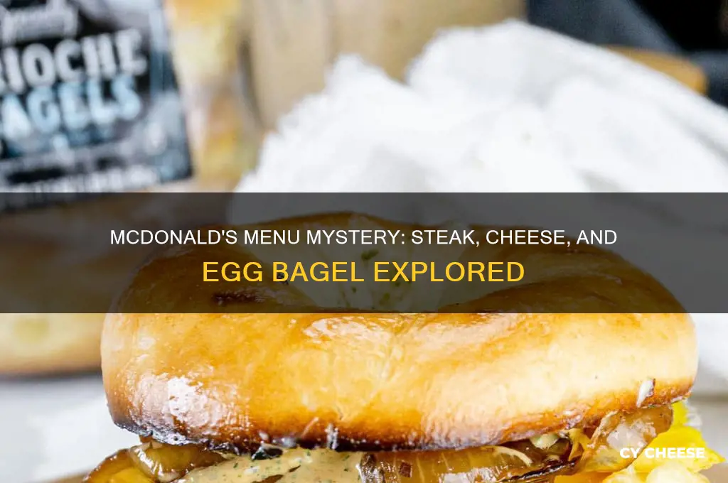 is there a steak cheese egg bage in mcdonald