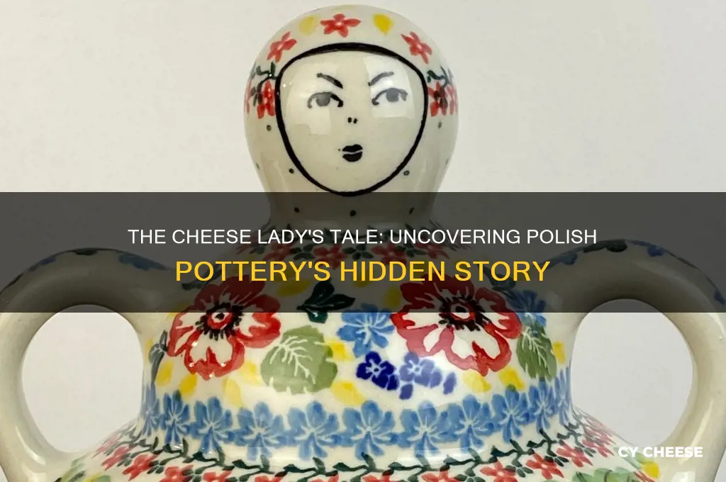 is there a story behind cheese lady polish pottery