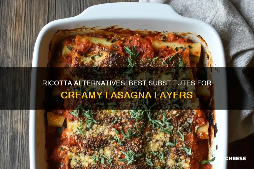 is there a substitute for ricotta cheese in lasagna