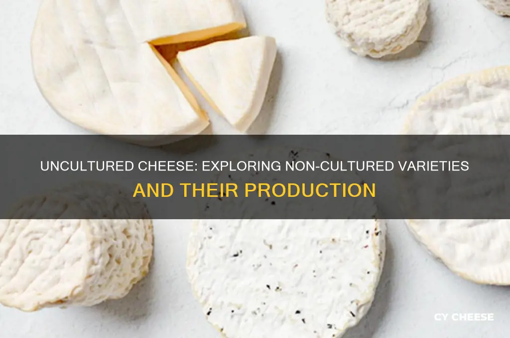 is there any cheese that is not cultured