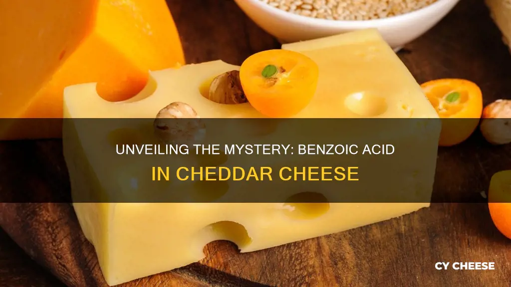 is there benzoic acid in cheddar cheese