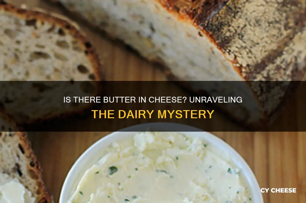 is there butter in cheese
