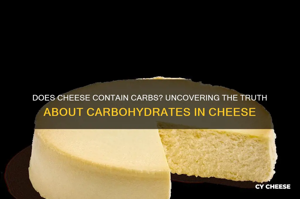 is there carbohydrates in cheese