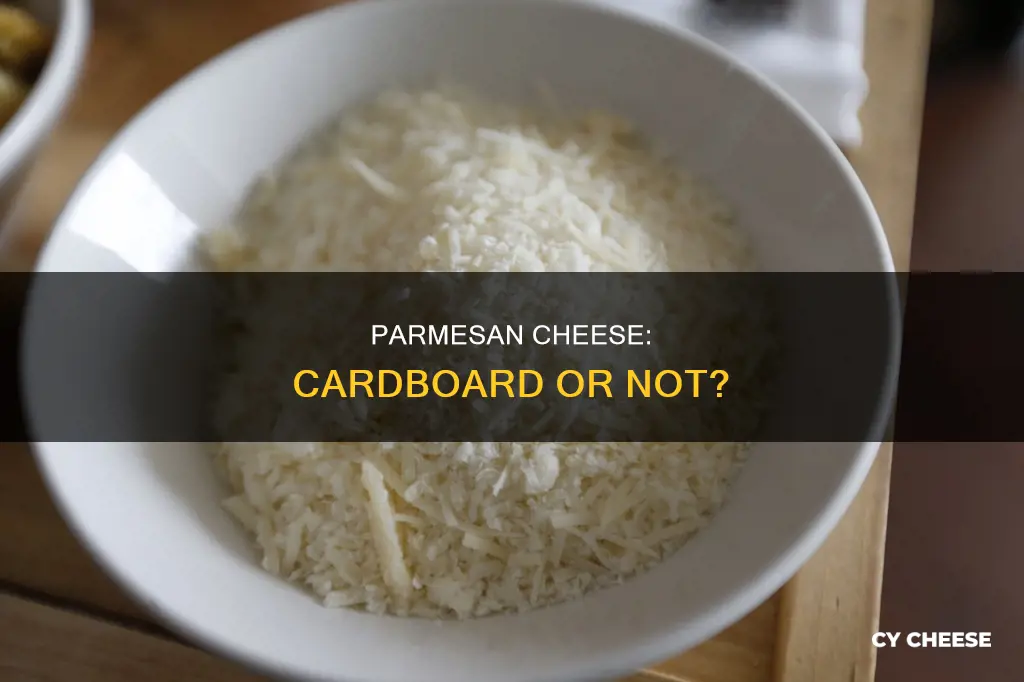 is there cardboard in parmesan cheese