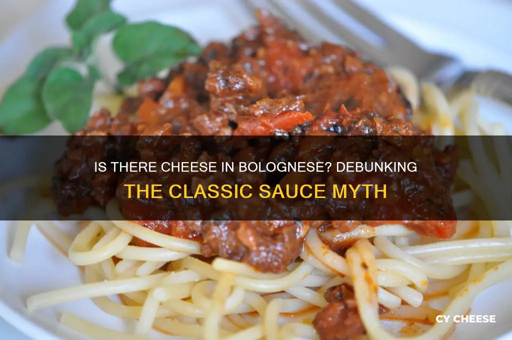 is there cheese in bolognese