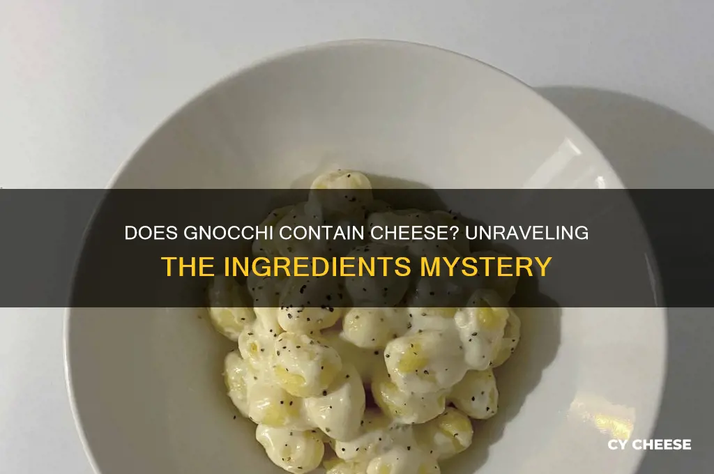 is there cheese in gnocchi