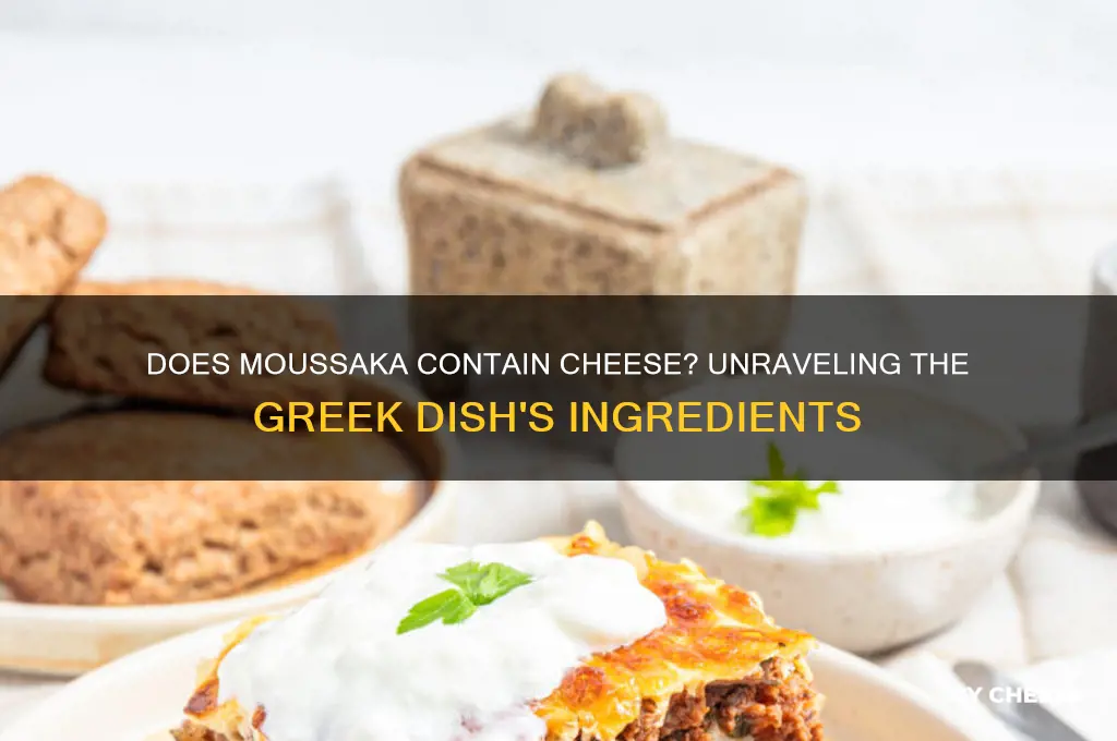 is there cheese in moussaka