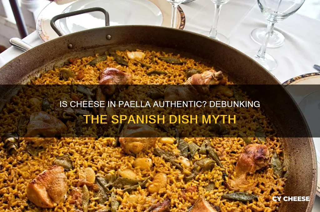 is there cheese in paella