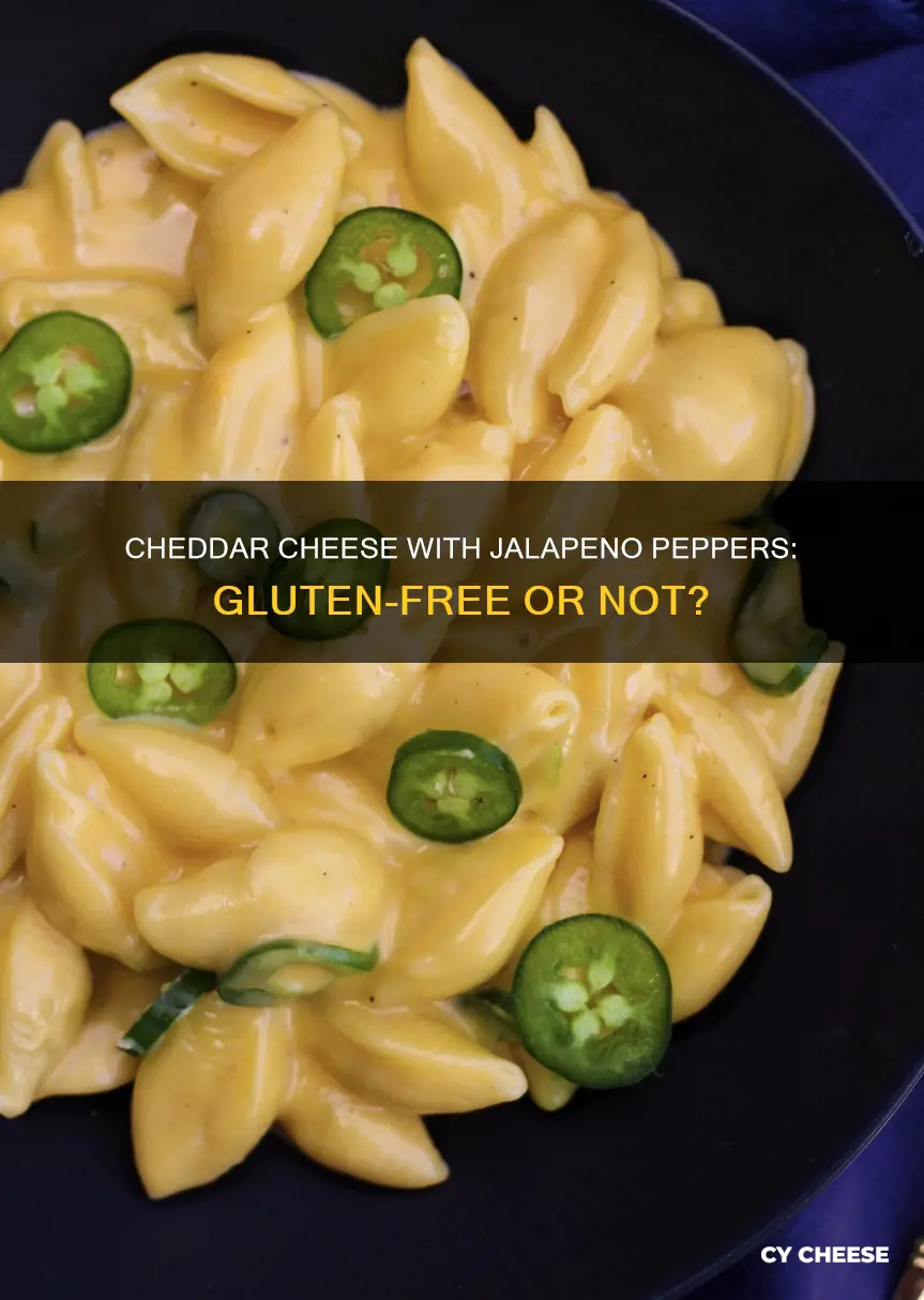 is there gluten in kraft cheddar cheese with jalapeno peppers