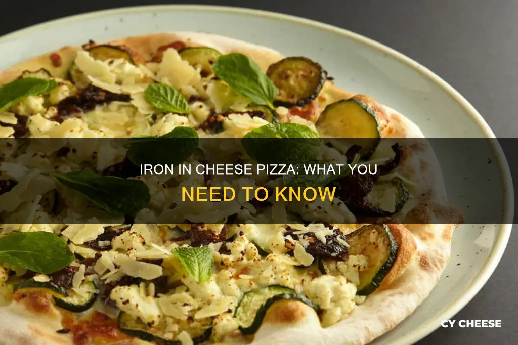 is there iron in cheese pizza