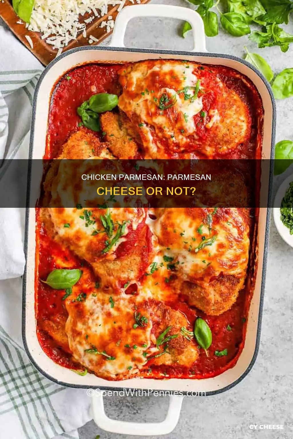 is there parmesan cheese in chicken parmesan