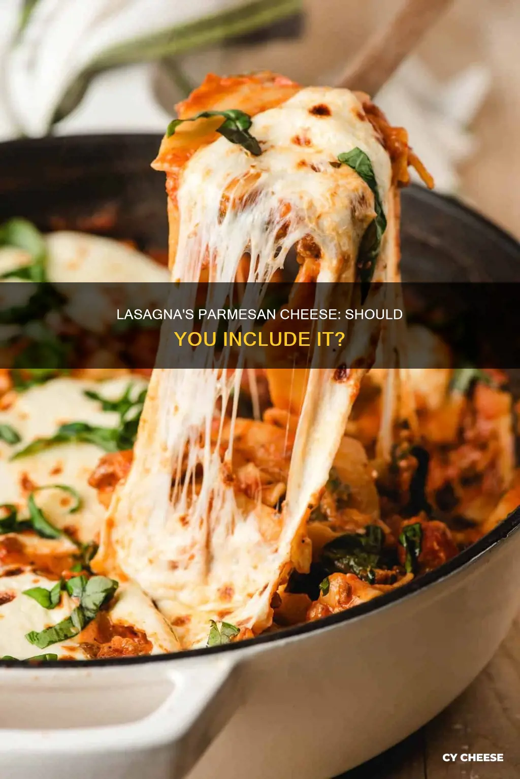 is there parmesan cheese in lasagna