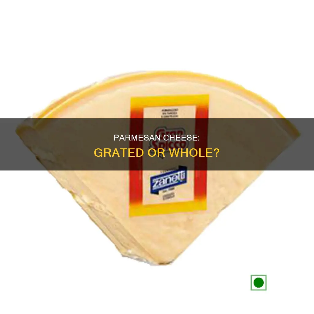 is there parmesan cheese or just grated parmesan cheese