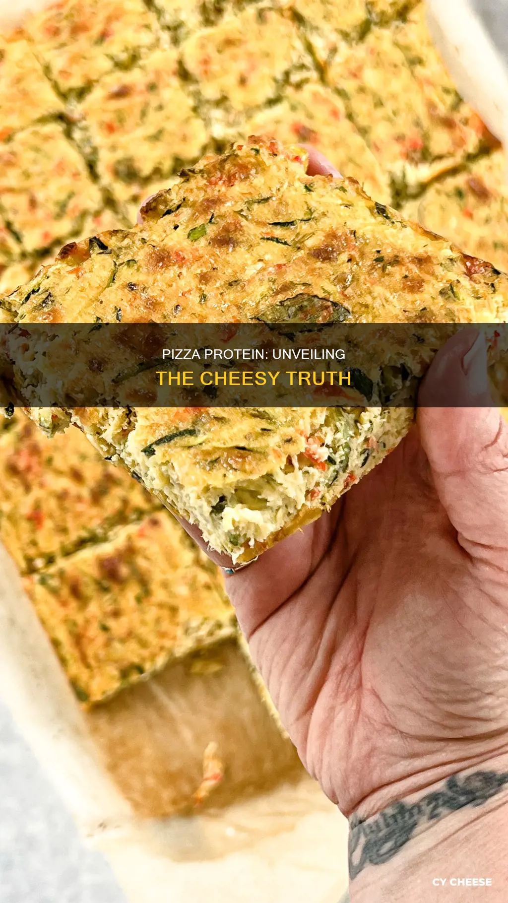 is there protein in a slice of cheese pizza