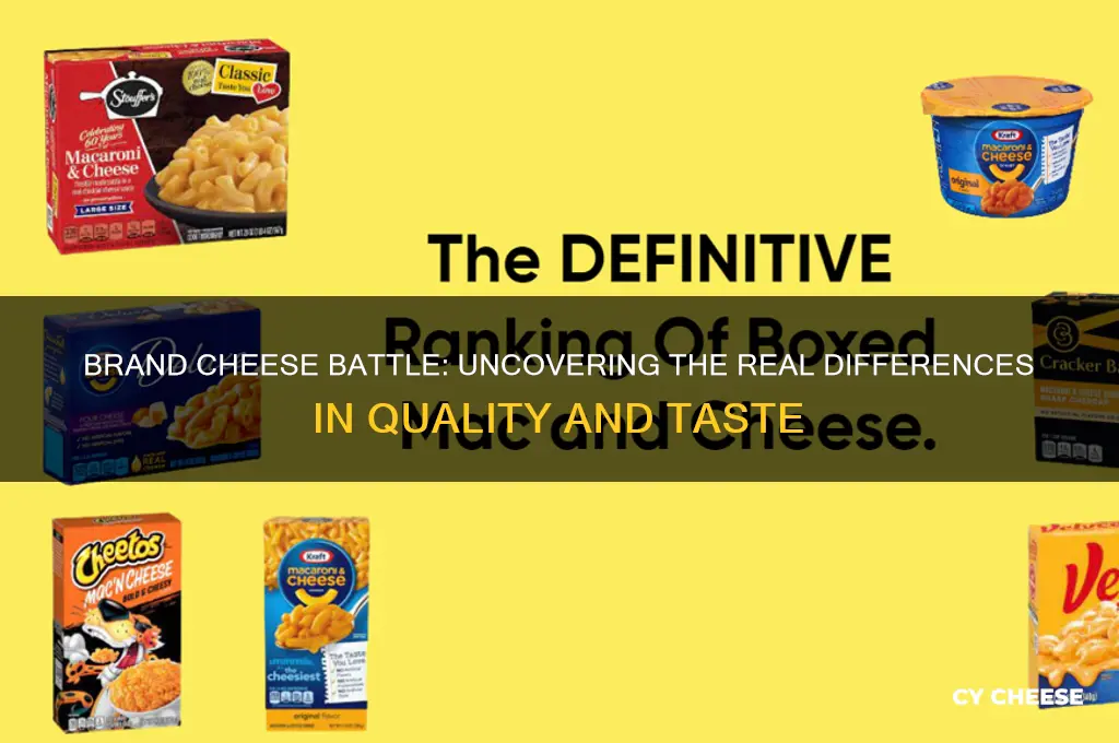 is there really a difference in brand cheese