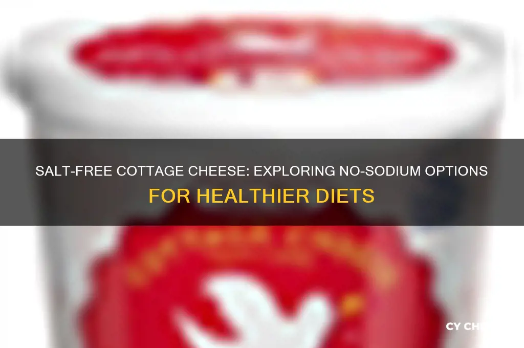 is there salt free cottage cheese