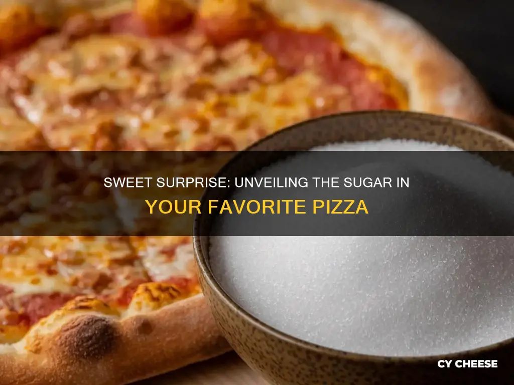 is there sugar in cheese pizza