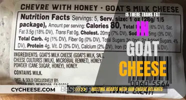 Goat Cheese: Trans Fat Free or Not?
