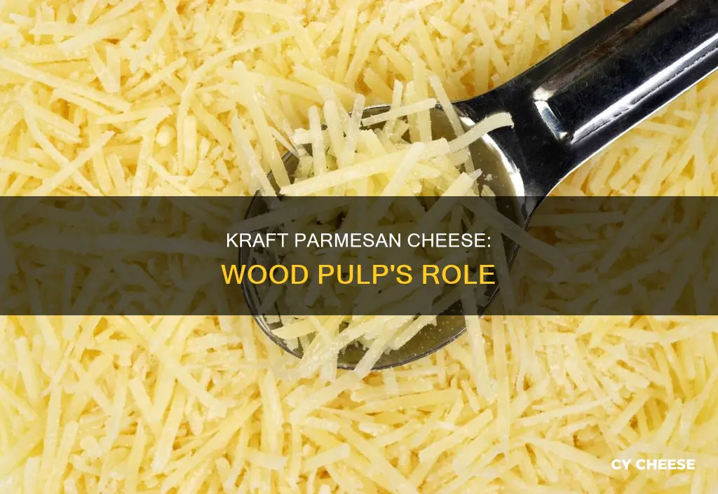 is there wood pulp in kraft parmesan cheese