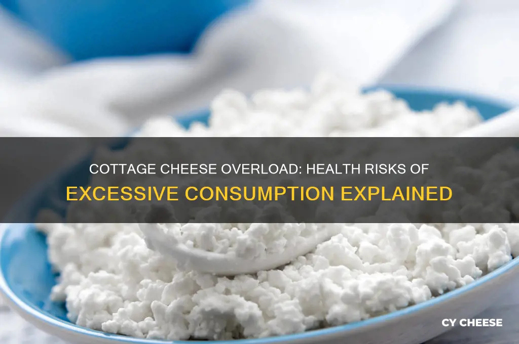 is too much cottage cheese bad for you