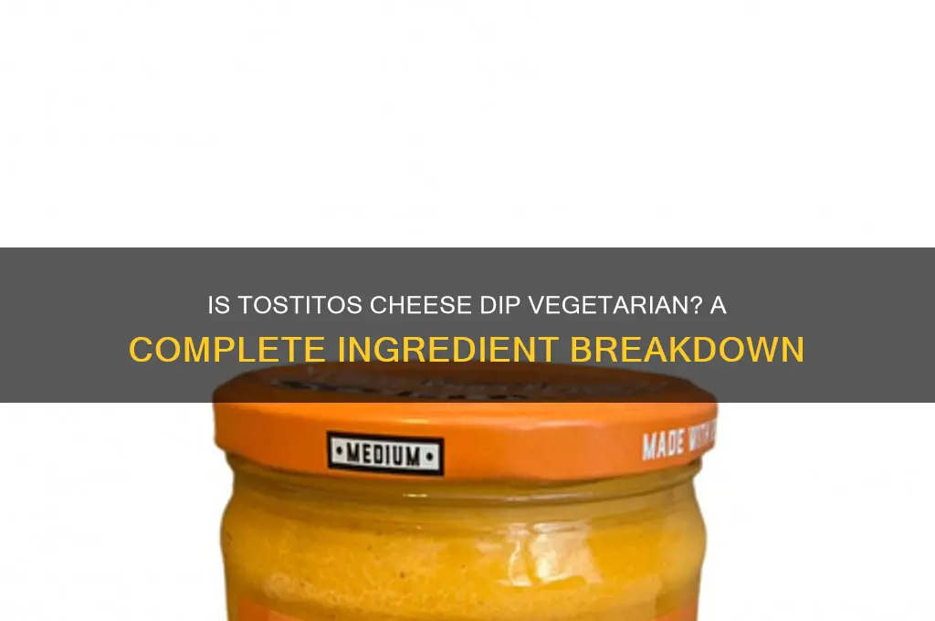 is tostitos cheese dip vegetarian