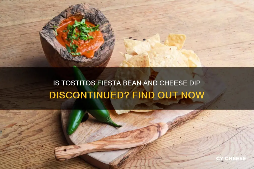 is tostitos fiesta bean and cheese dip discontinued