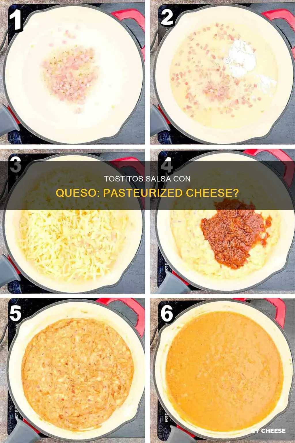 is tostitos salsa con queso made with pasteurized cheese