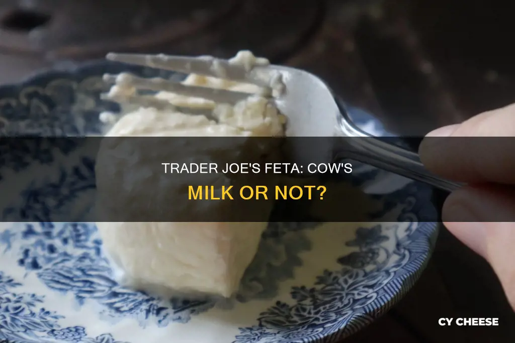 is trader joes feta cheese made with cow