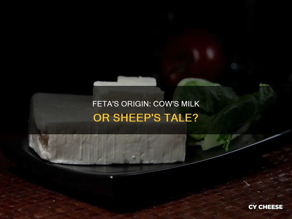 is traditional greek feta cheese is made with cow