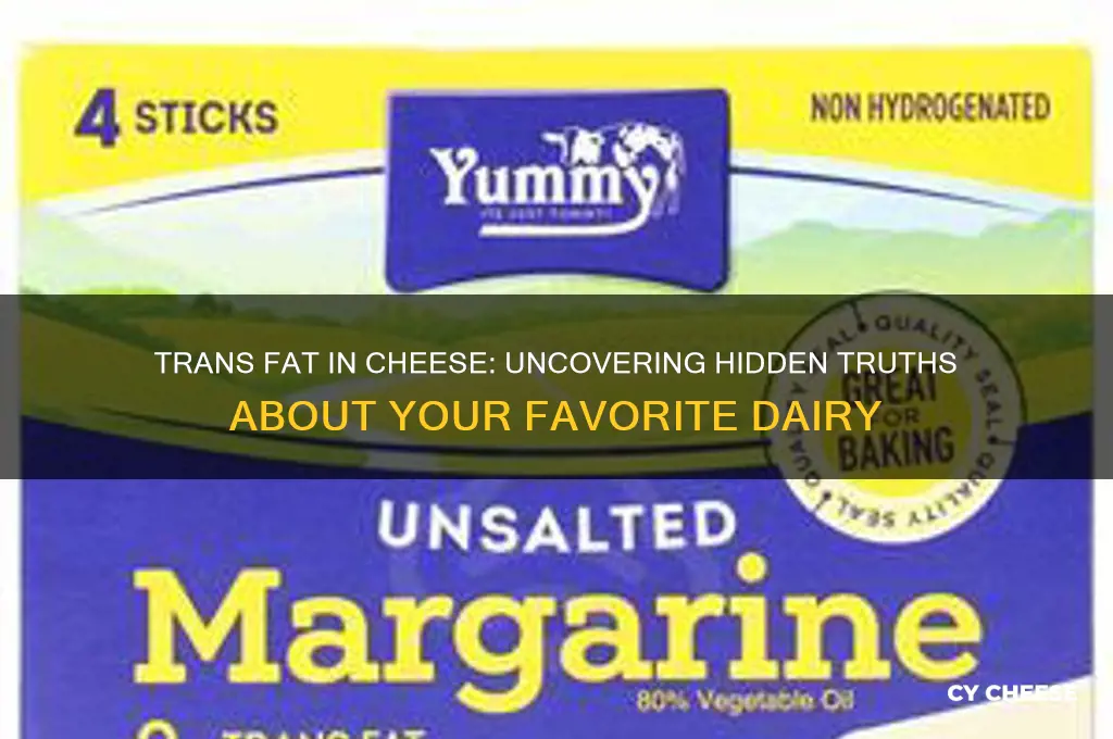 is trans fat in cheese