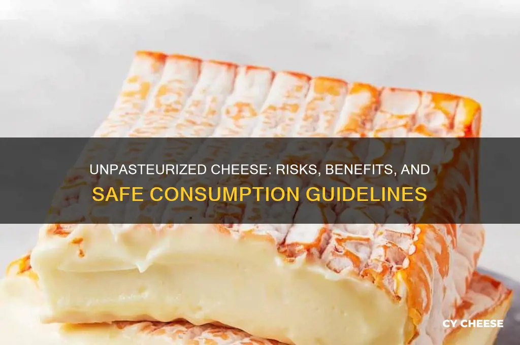 is unpasterized cheese dangerous