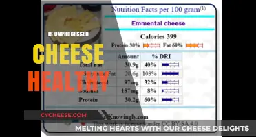 Unprocessed Cheese: Healthy or Not?
