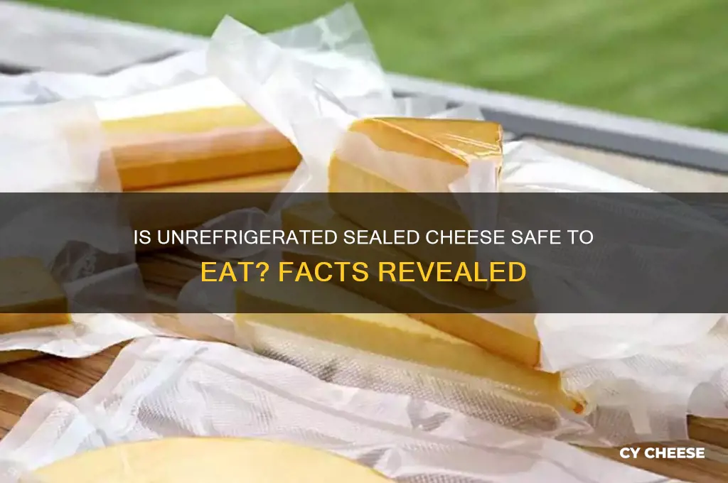 is unrefriderated sealed cheesed safe