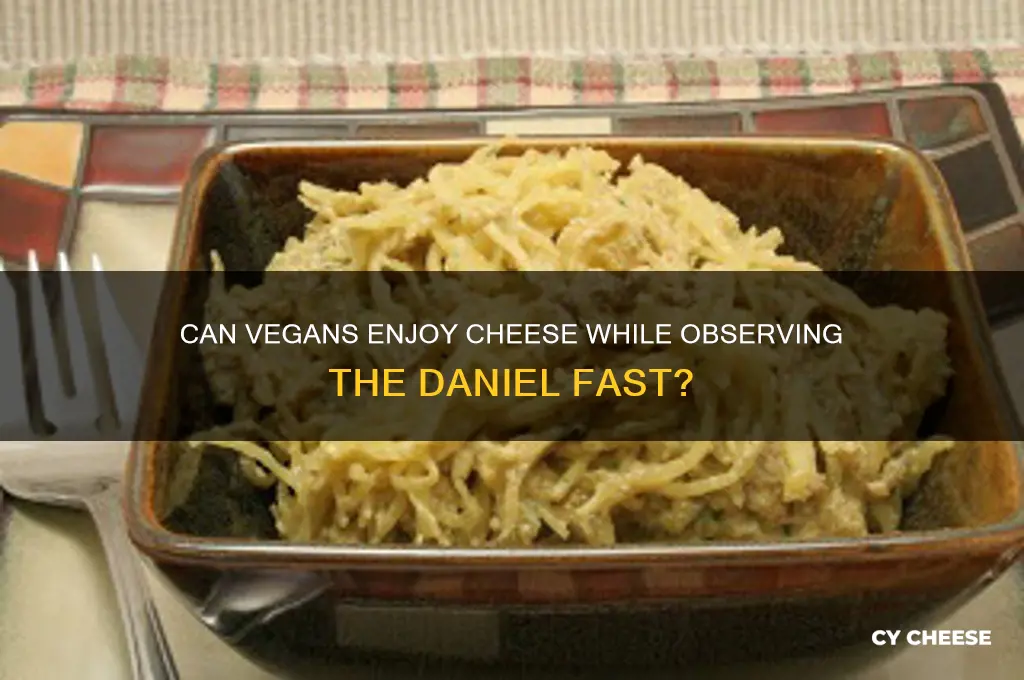 is vegan cheese allowed on the daniel fast