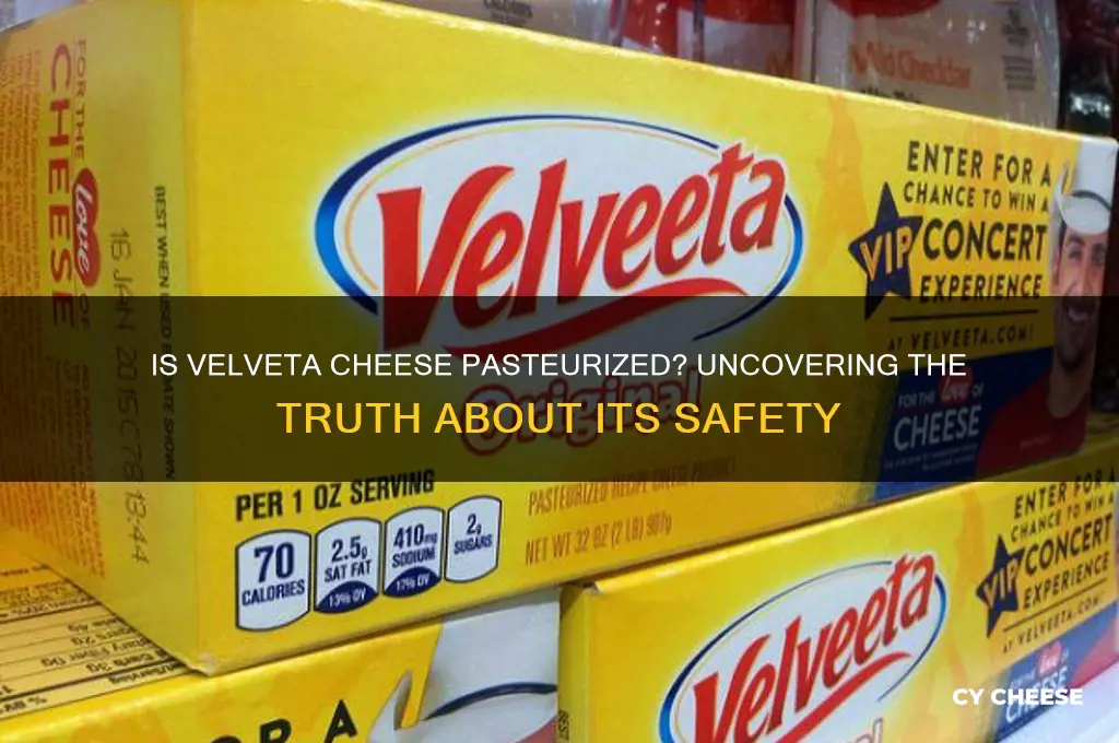 is velvetta cheese pasteurized