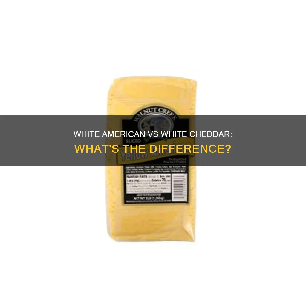 is white cheddar and white american cheese the same
