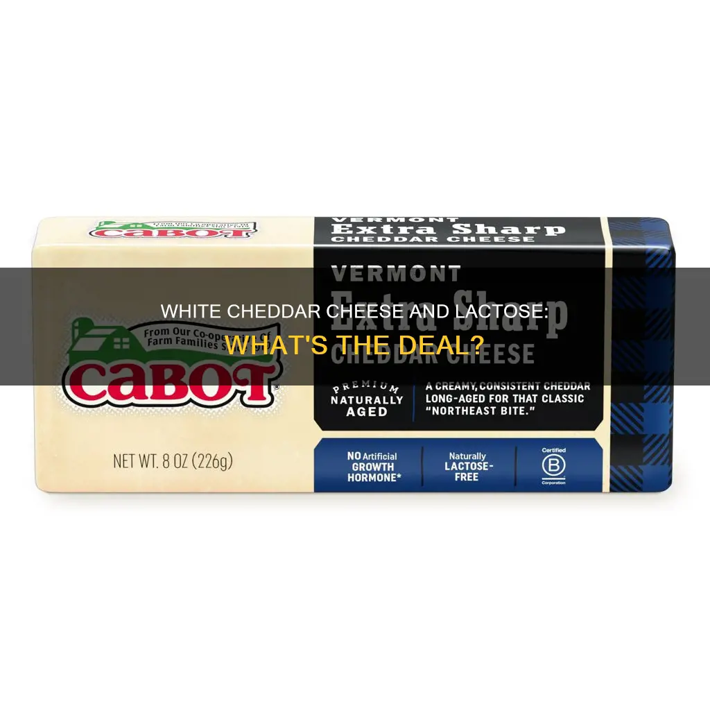 is white cheddar cheese low in latose