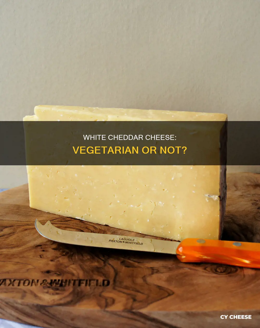 is white cheddar cheese vegetarian